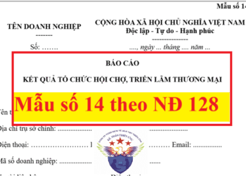 Mẫu báo cáo kết quả tổ chức hội chợ, triển lãm thương mại