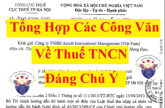 Các công văn hướng dẫn về thuế TNCN đáng chú ý nhất năm 2025