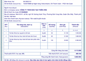 Mẫu hóa đơn điện tử có mã cơ quan thuế 2025 mới nhất
