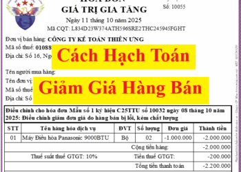 Hạch toán giảm giá hàng bán đối với bên mua, bên bán theo TT 200, TT 133