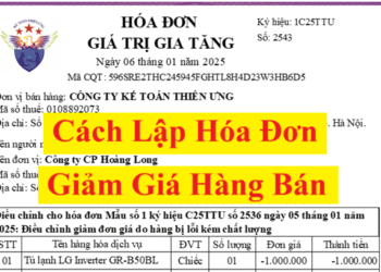 Cách xuất hóa đơn giảm giá hàng bán