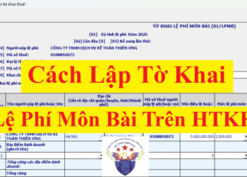 Cách lập tờ khai Lệ phí môn bài 01/LPMB 2025