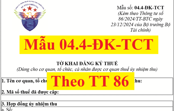 Mẫu 04.4-ĐK-TCT theo Thông tư số 86/2024/TT-BTC