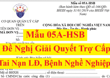 Mẫu 05A-HSB theo quyết định 166/QĐ-BHXH