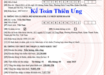 Mẫu chứng từ khấu trừ thuế TNCN điện tử 2025 theo NĐ 70/2025