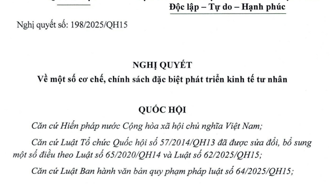 Nghị quyết 198/2025/QH15 chính sách miễn giảm thuế TNDN, TNCN, Môn Bài