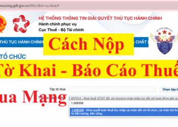 Cách nộp tờ khai thuế TNCN, TNDN, GTGT qua mạng 2025