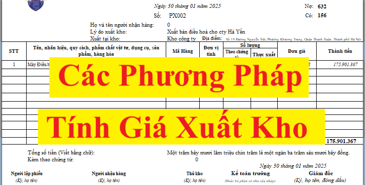 Các phương pháp tính giá xuất kho theo thông tư 200 và 133