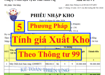 Các phương pháp tính giá xuất kho theo thông tư 99