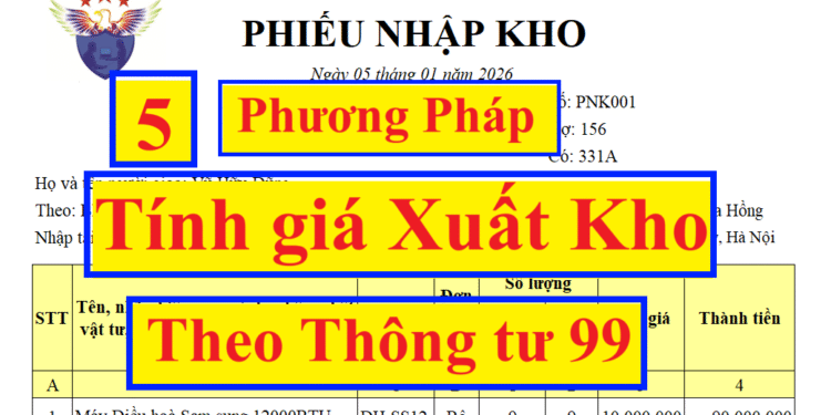 Các phương pháp tính giá xuất kho theo thông tư 99