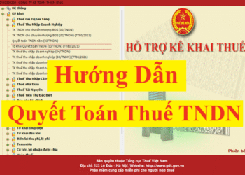 Hướng dẫn quyết toán thuế TNDN năm 2025 trên HTKK