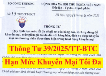 Thông tư 39/2025/TT-BCT quy định về hạn mức khuyến mại giảm giá
