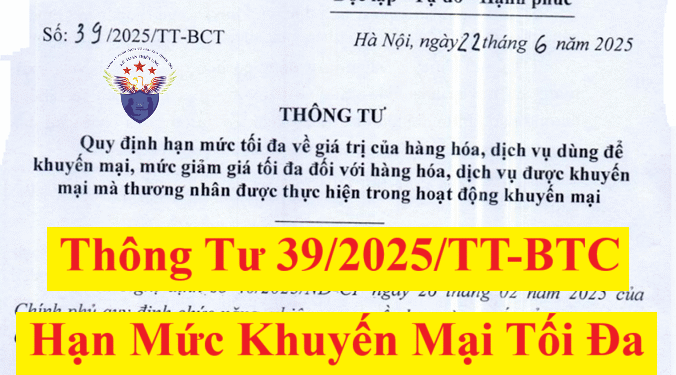 Thông tư 39/2025/TT-BCT quy định về hạn mức khuyến mại giảm giá