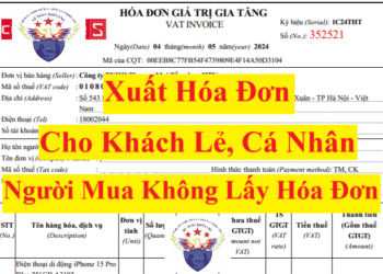 Xuất hóa đơn cho khách lẻ, cá nhân, người mua không lấy hóa đơn