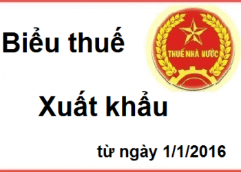 Biểu thuế xuất khẩu năm 2017 theo Thông tư 182