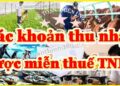 Các khoản thu nhập được miễn thuế thu nhập doanh nghiệp 2025