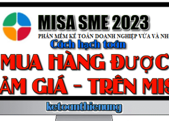 Cách hạch toán mua hàng được giảm giá trên Misa