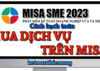 Cách hạch toán mua dịch vụ trên Misa