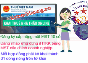 Hướng dẫn cách kê khai thuế nhà thầu nước ngoài qua mạng