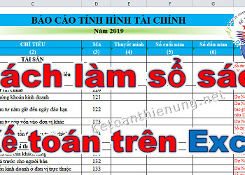 Hướng dẫn cách làm sổ sách kế toán trên Excel