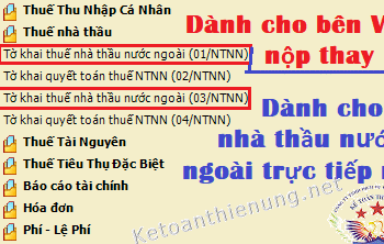 Cách lập tờ khai thuế nhà thầu mẫu 01/NTNN