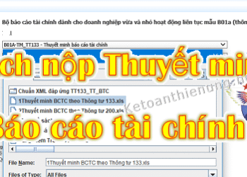 Cách nộp BCTC và Thuyết minh BCTC qua mạng 2020 – 2021