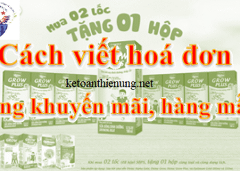 Cách viết hóa đơn hàng khuyến mãi, quảng cáo, hàng mẫu