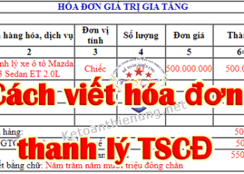 Thanh lý Tài sản cố định có phải xuất hóa đơn, thuế suất?
