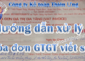 Cách xử lý hóa đơn viết sai chi tiết từng trường hợp