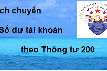 Hướng dẫn chuyển số dư TK từ QĐ 15 sang Thông tư 200/2014/TT-BTC
