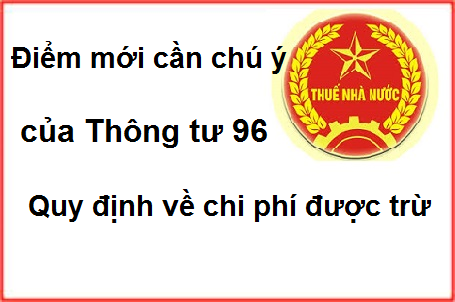 Điểm mới cần chú ý của Thông tư 96/2015/TT-BTC về thuế TNDN