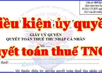 Các trường hợp được ủy quyền quyết toán thuế TNCN 2025