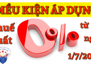 Điều kiện áp dụng thuế suất 0% từ ngày 01/07/2025