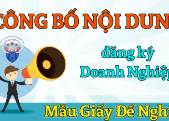 Giấy đề nghị công bố nội dung đăng ký doanh nghiệp