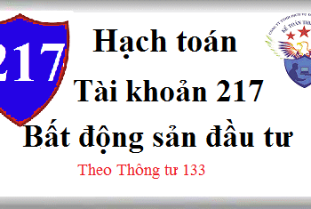Tài khoản 217 Bất động sản đầu tư theo Thông tư 133
