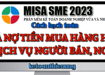 Hạch toán trả nợ tiền mua hàng hóa dịch vụ người bán, NCC