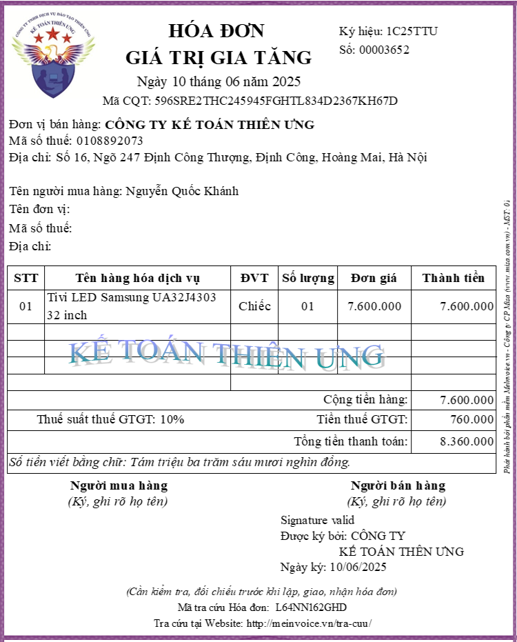 Hóa đơn điện tử đã lập sai khi bán hàng