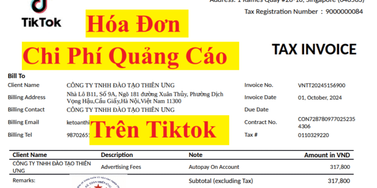 Chi phí quảng cáo trên Tiktok có được trừ khi tính thuế TNDN không? Có được khấu trừ thuế GTGT đầu vào không?