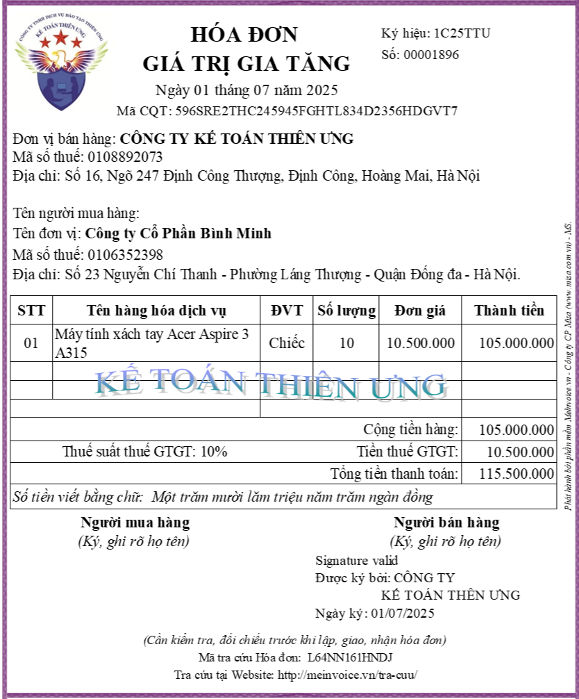 Hóa đơn điện tử viết sai đơn giá Hóa đơn điện tử viết sai đơn giá