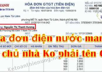 Chi phí tiền điện nước khi thuê nhà mang tên chủ nhà