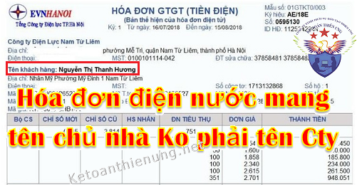 Chi phí tiền điện nước khi thuê nhà mang tên chủ nhà