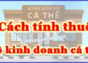 Cách tính thuế khoán hộ kinh doanh, cá nhân kinh doanh