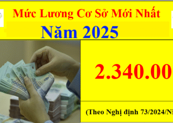 Mức lương cơ sở năm 2025 mới nhất là 2.300.000đồng/tháng