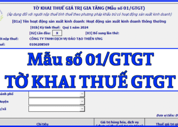 Mẫu số 01/GTGT Tờ khai thuế giá trị gia tăng theo TT 80/2021