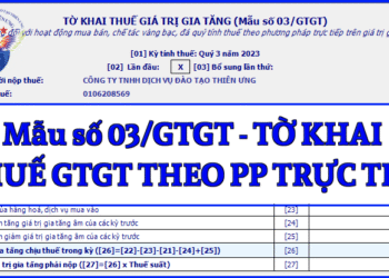 Mẫu số 03/GTGT Tờ khai thuế giá trị gia tăng theo TT 80/2021