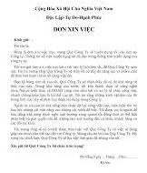 Mẫu đơn xin việc kế toán viết tay hay và ấn tượng