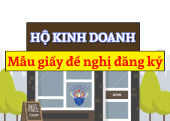 Mẫu giấy đề nghị đăng ký hộ kinh doanh mới nhất năm 2025