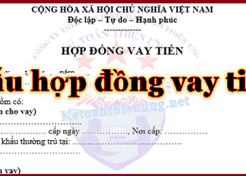 Mẫu hợp đồng vay tiền cá nhân, công ty với công ty mới nhất