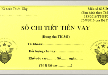 Mẫu Sổ chi tiết tiền vay theo Thông tư 133 và 200
