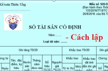 Mẫu Sổ Tải sản cố định theo Thông tư 133 và 200